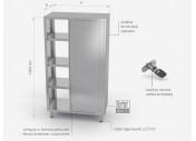 Szafa przelotowa z drzwiami suwanymi h: 1800 mm - POL-311