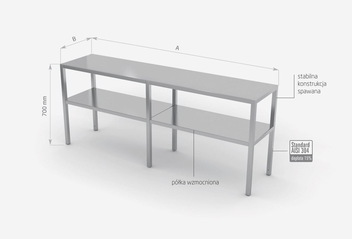 Nadstawka na stół dwupoziomowa - POL-502-6