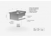 Stół wiszący ze zlewem - POL-211-WI